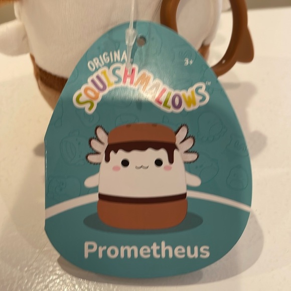 NWT 3.5” Prometheus the Axolotl Smore Squishmallow Clip - Epic Collection - Picture 3 of 4